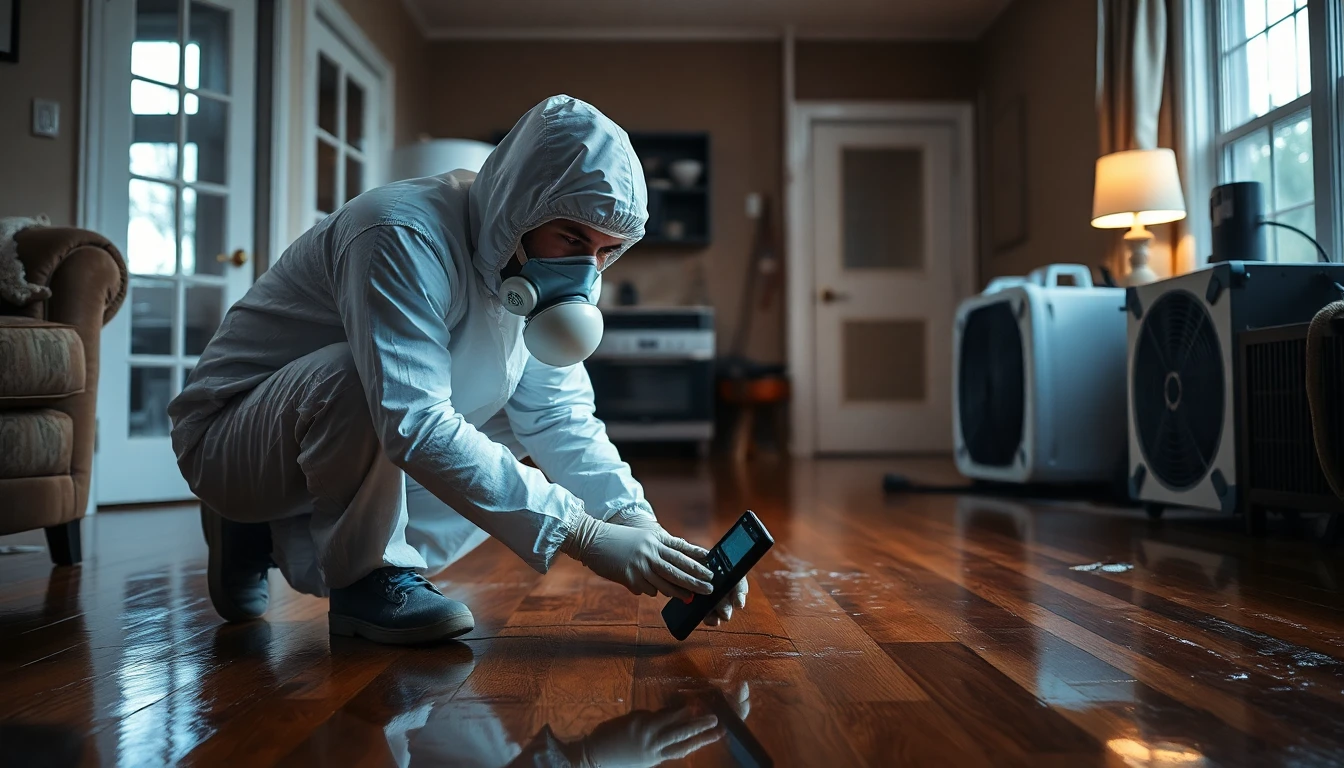 Professional water restoration team with commercial-grade equipment ready to respond